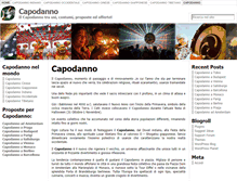 Tablet Screenshot of ilcapodanno.net